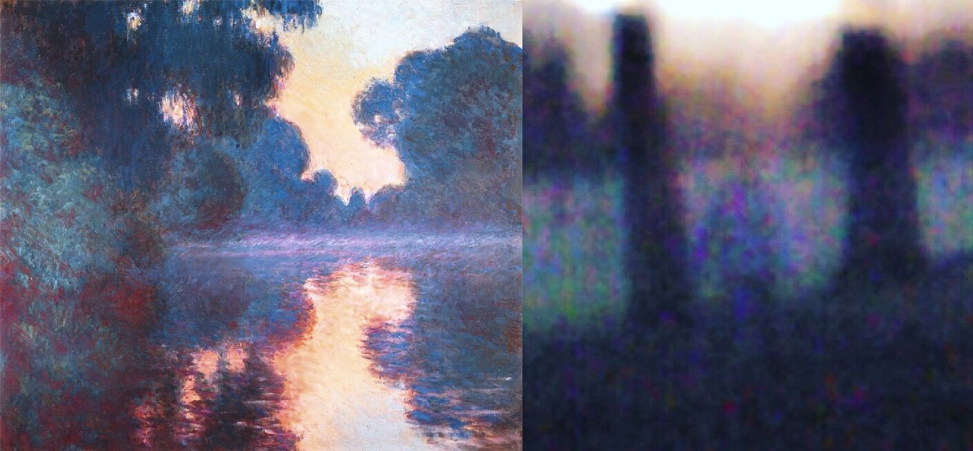 Клод Моне. Туманное утро на Сене в синем. 1897 / 598315574th (Instagram) 2019