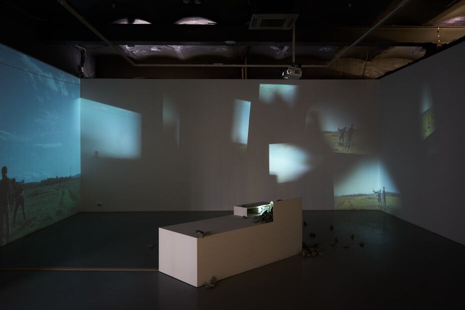 Выставка Суржаны Ширабдоржиевой «Солнце с левой стороны» в HSE ART GALLERY на Павелецкой, 2024. Фото: Рита Умнова