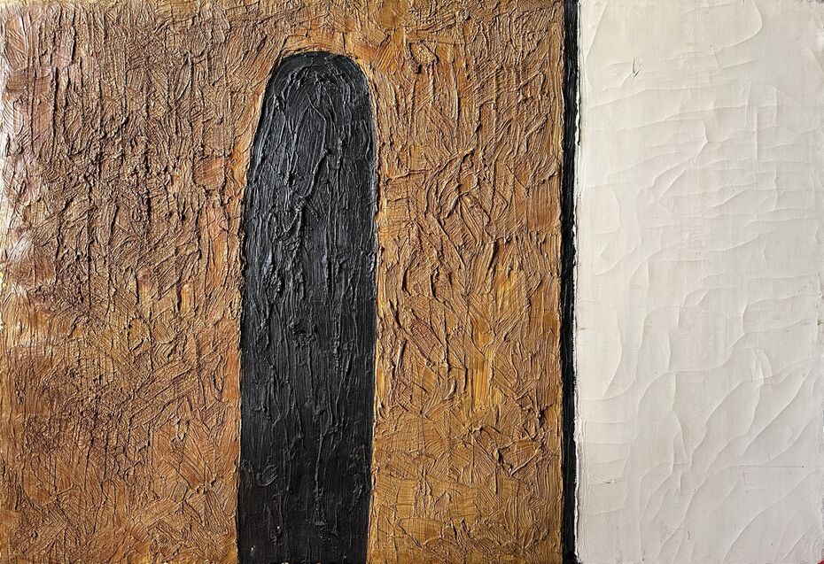 Леонид Бажанов. Памятник Пушкину Из серии «Детские воспоминания», 1976